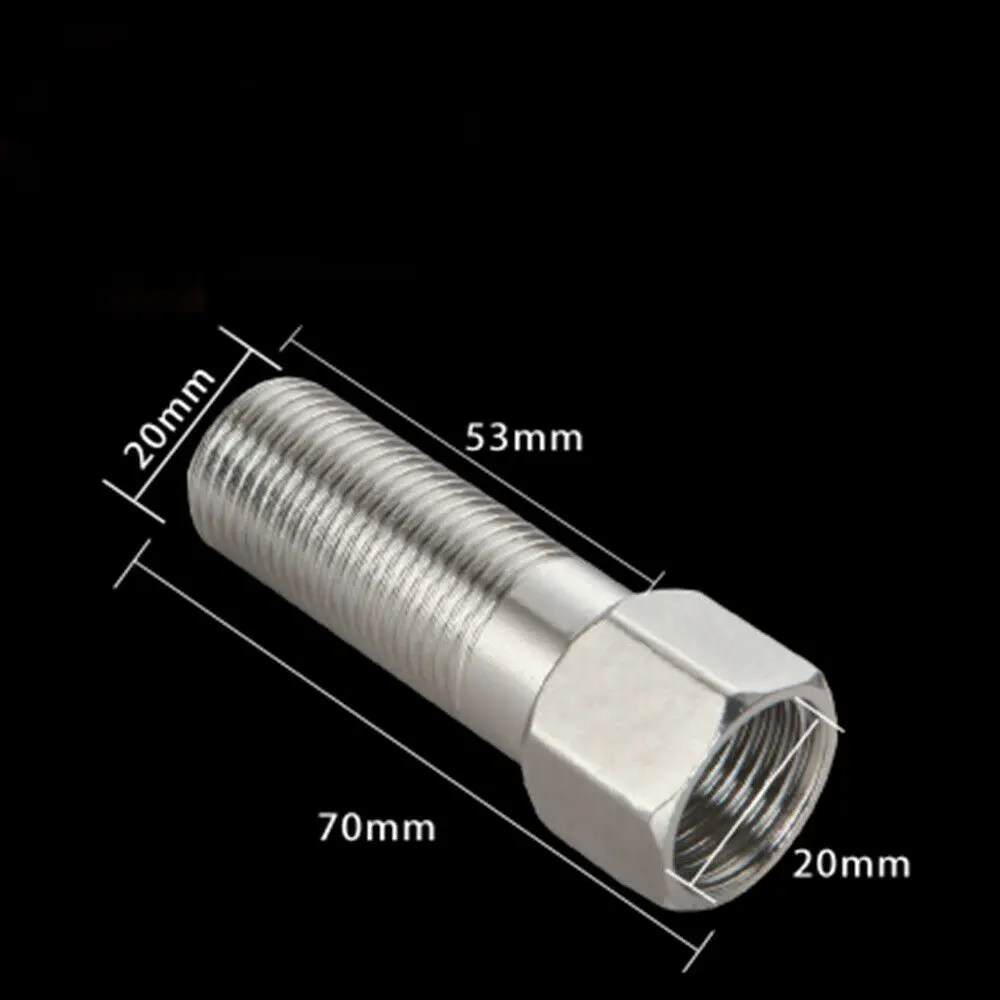 1/2" BSP Male x Female Nipple 201 Stainless Steel Pipe Fitting Connector Joint