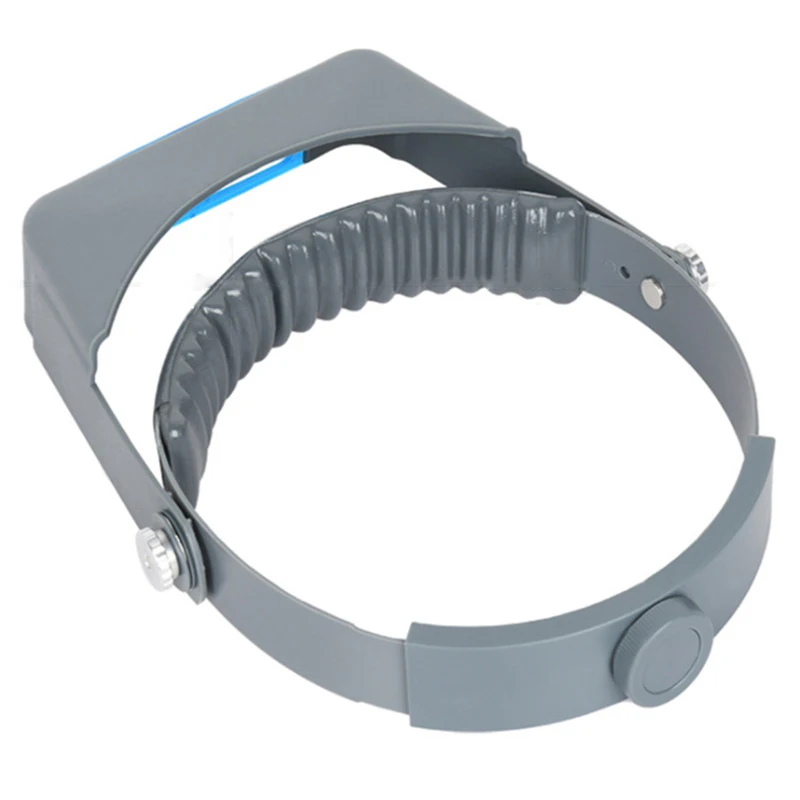 Imagem -03 - Headband Binocular Magnifier Lâmpada de Ampliação do Capacete Óptico Terceira Mão Cabeça Usando Óculos Lupa f Solda 1.5x 2x 2.5x 3.5x Headband