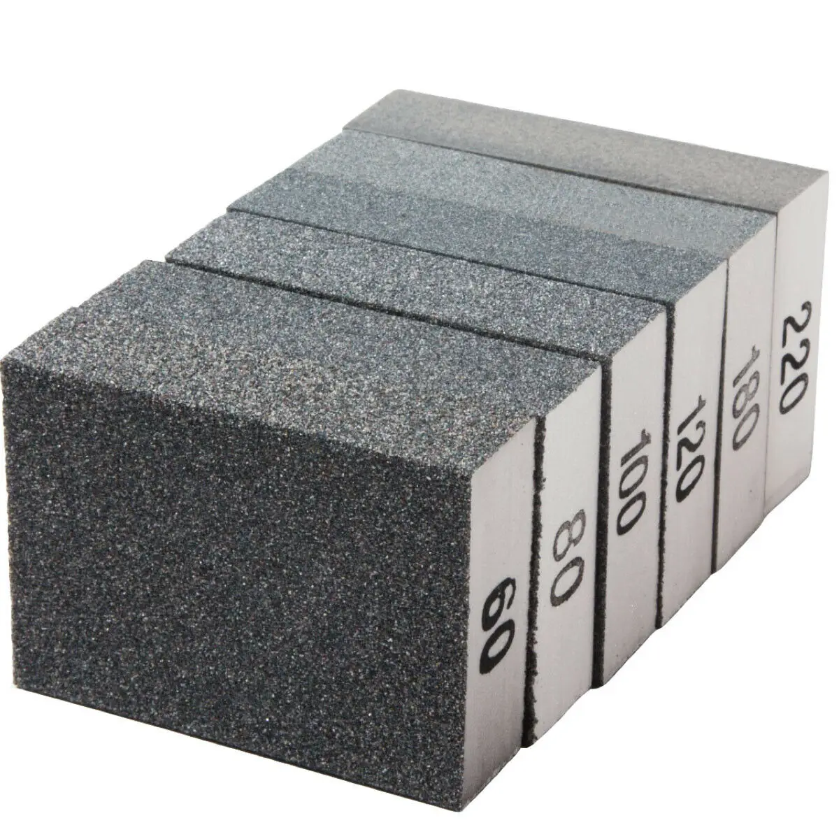 Spugne per levigatura a mano da 6 pezzi spugne per levigatura 60/80/100/120/180/220 assortimento di grana