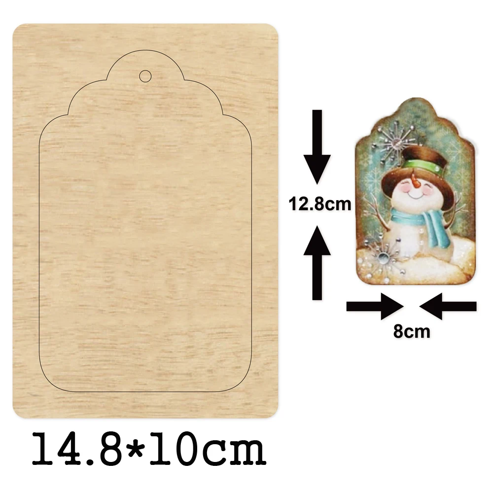 

Big Tag Label Shape Photo Frame Cutting Dies 2020 New Die Cut &Wooden Dies Suitable for Common Die Cutting Machine on the Market