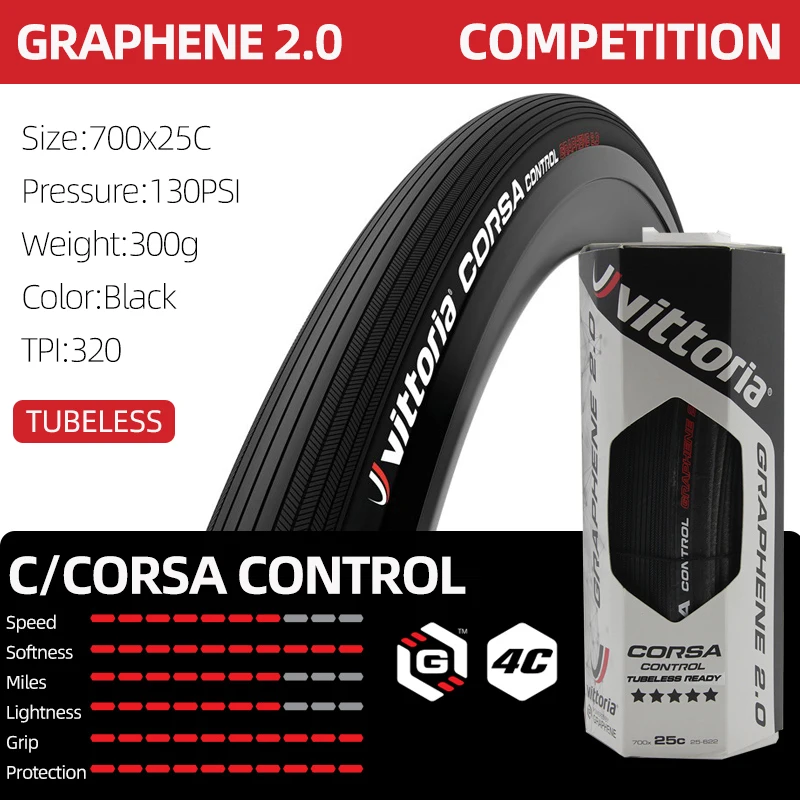 VITTORIA CORSA CONTROL SPEED 2.0 Rubino pro Clincher Road bike