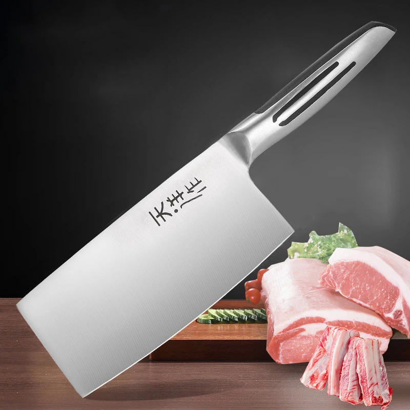 Chinese Cleaver Knife Tools Multi-purpose Meat Slicer Chopping Kitchen Knives Sharp Stainless Steel Chef Slicing Bone Chopper