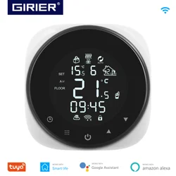 Tuya inteligentne Wifi termostat regulator temperatury do wody/elektryczne ogrzewanie podłogowe/kocioł gazowy wody współpracuje z Alexa Google Home