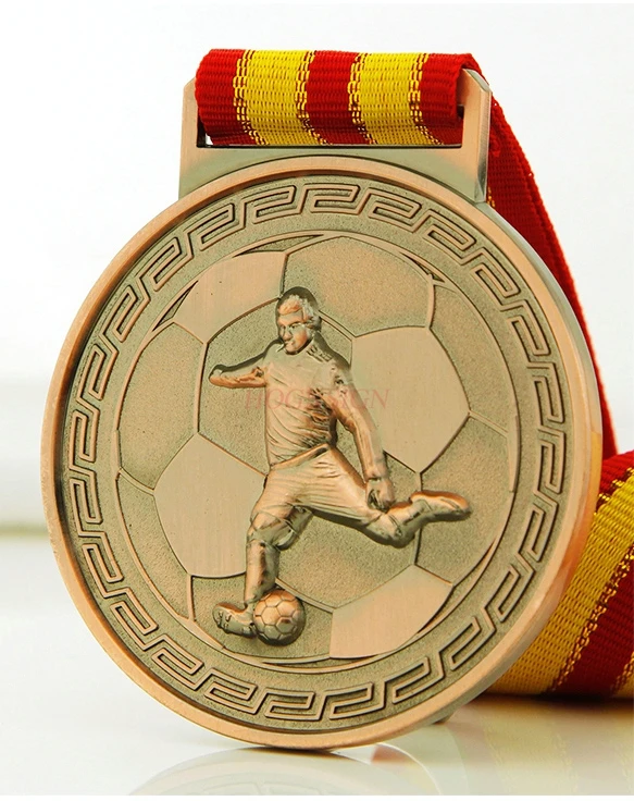 Medalla deportiva de Metal, premios a juegos de fútbol, premios de oro, plata y bronce, 2021