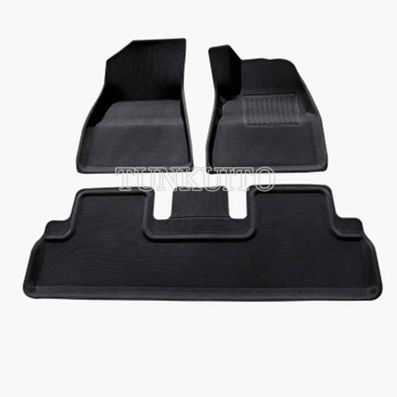 1* Accessories Special Fully Surrounded Carpet For Tesla Model 3 2017-2020 Car Waterproof Non-Slip Floor Mat TPE XPE Modified