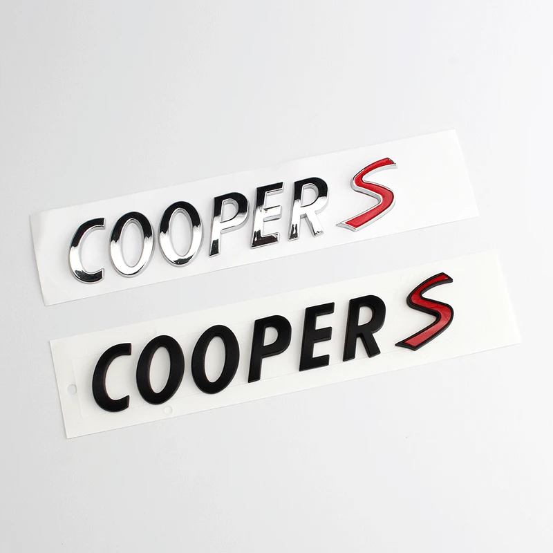 

1 Pcs 3D ABS Car Stickers Rear Trunk Tail Emblem for Mini Cooper S R55 R56 R57 R58 R59 R60 R61 F54 F55 F56 F60 Accessories