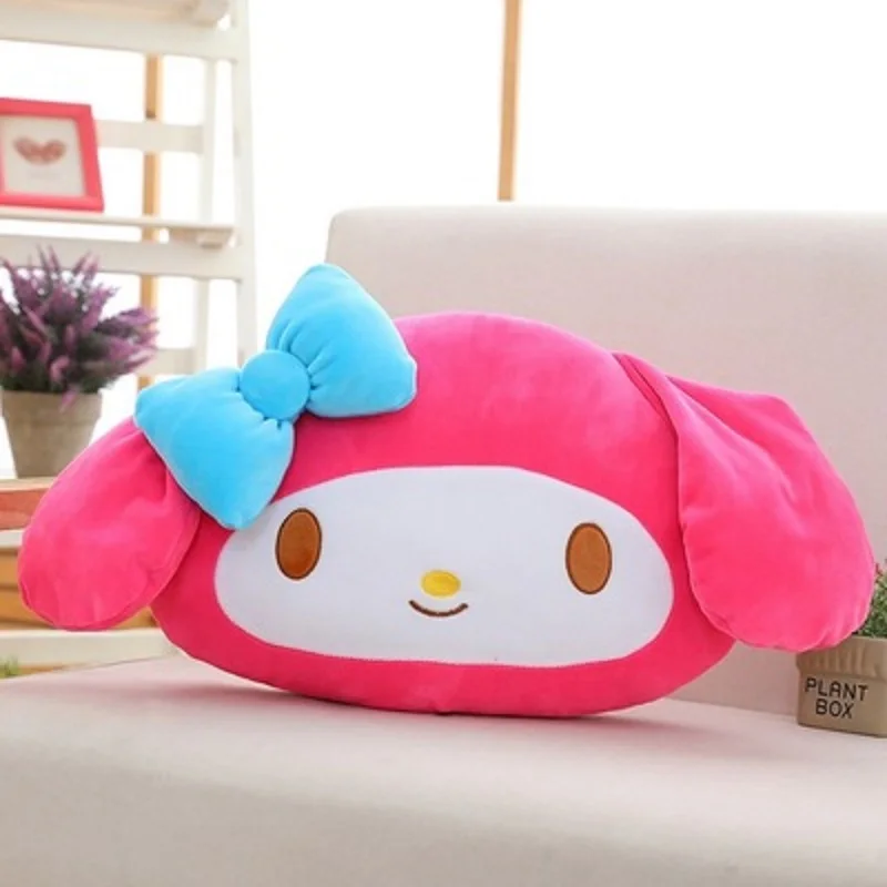 38cm Sanrio Hello Kitty Pom Pom Purin Keroppi Badtz-maru Cartoon KT Cat Warm Hand Plush Pillow Doll Cushion Stuffed Plushie Toy