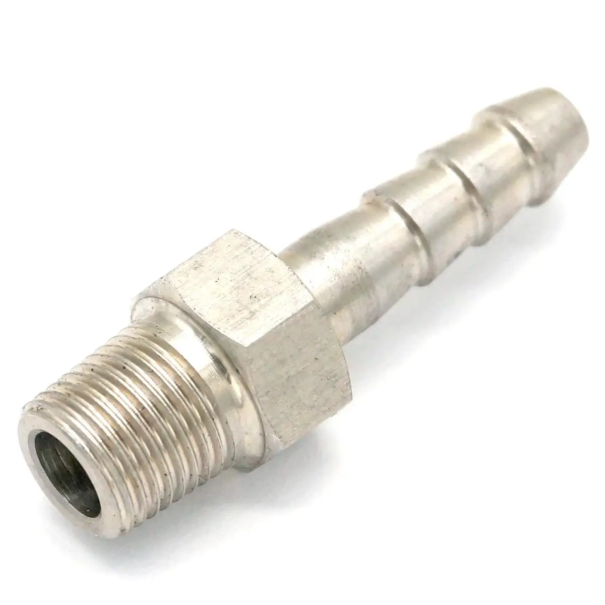 

High Pressure Hose Barb I/D 6mm x 1/8" BSPT Male Thread 304 Stainless steel coupler Splicer Connector fitting for Fuel Gas Water