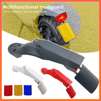 Modified Rear Fender Mudguard for Xiaomi M365 1s Pro 2 Electric Scooter with Adjustable License Big Taillight Holder Parts
