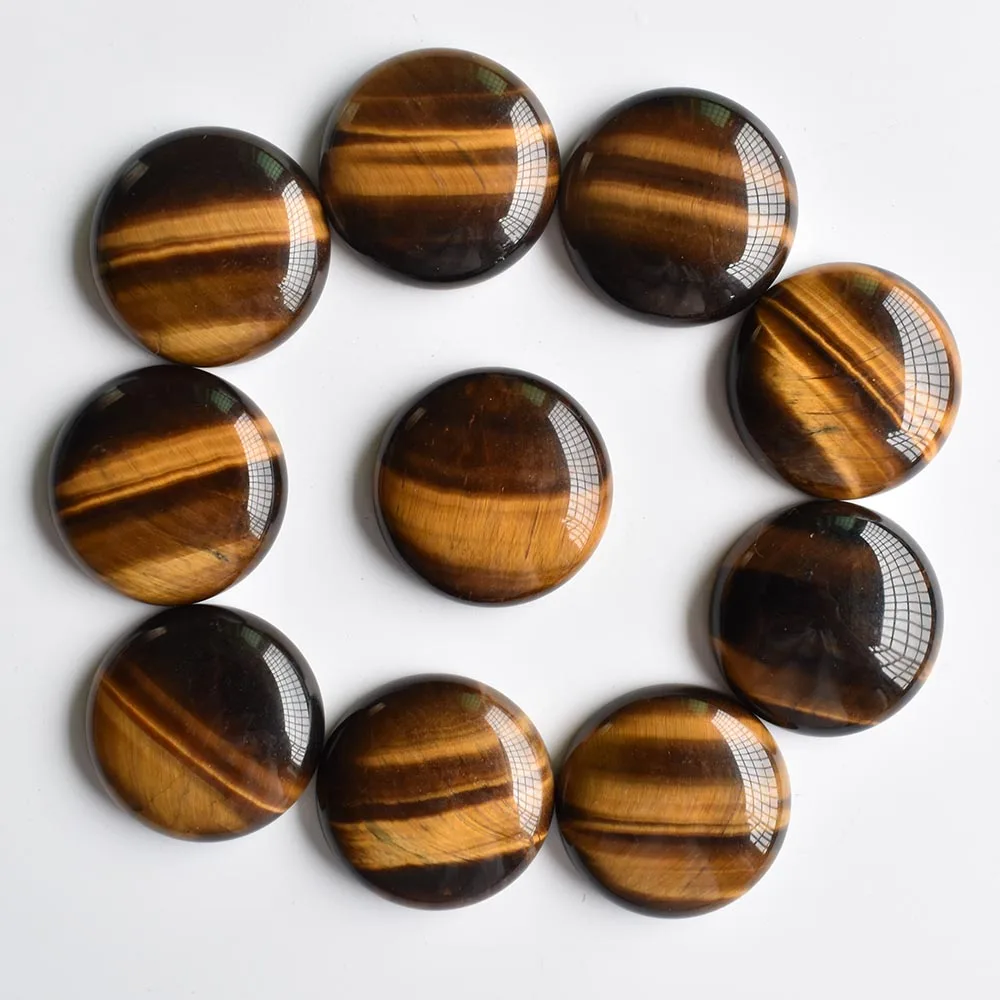 Wholesale 10pcs/lot hight quality natural stone mixed round cabochon beads 30mm for jewelry Accessories making free shipping