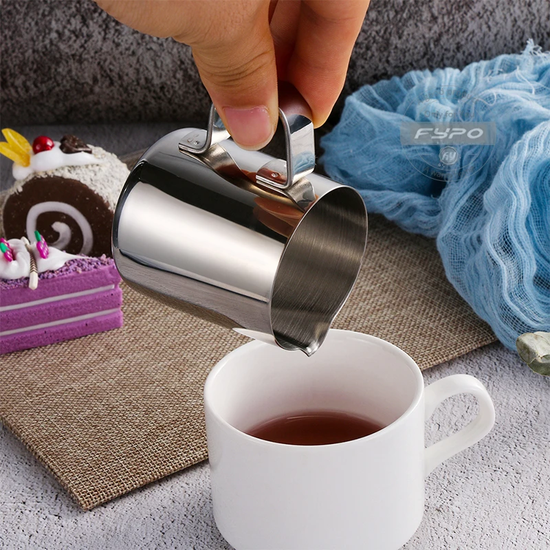150ml Stainless Steel espresso cup Milk Frother Coffee Cup Cappuccino Cream Milk Foam Mug Milk Frothing Jug Thermo Latte Art