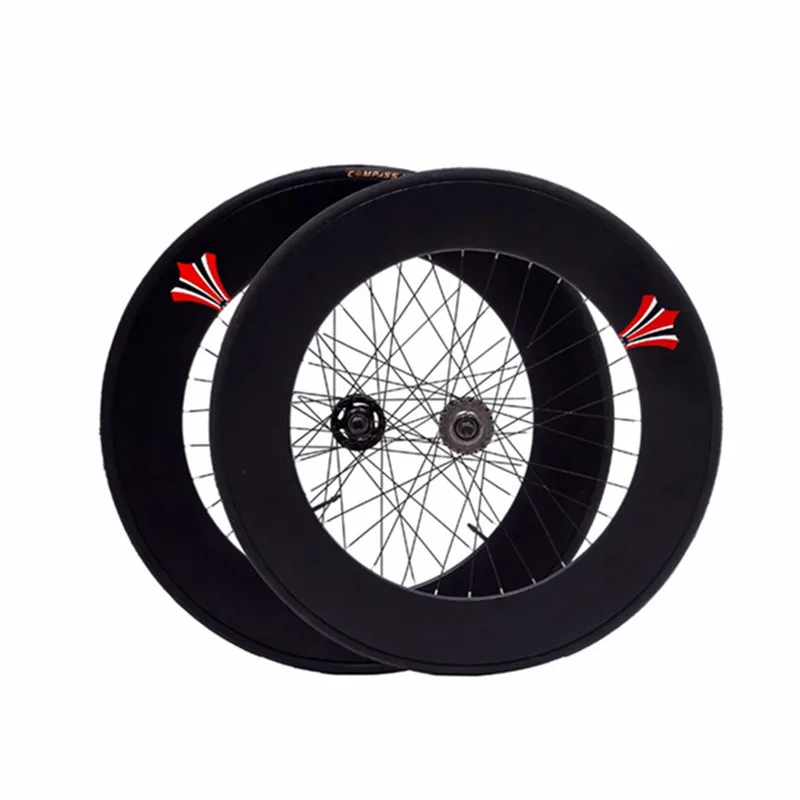 700C 90MM Fixed Gear Bike Wheels Aluminum Alloy Fixie TRACK Wheelset Single Speed Bike Parts Racing Wheel with 32H Bearing Hub