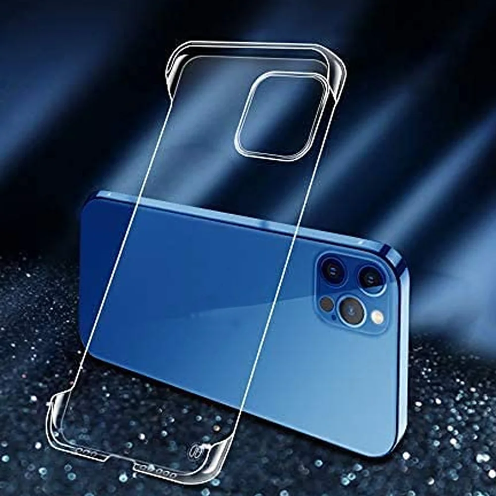 

For Xiaomi Redmi Note 10 Pro 4G 5G Ultra Thin Frameless Clear Shockproof Absorption Hard Bumper Clear Case For Redmi Note 9 Pro