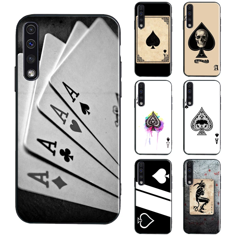 Чехол для карт Ace of spades для Samsung A21S A20e A02 S A20 A30 A50 A70 A12 A32 A42 A52 A72 A11 A31 A51 A71