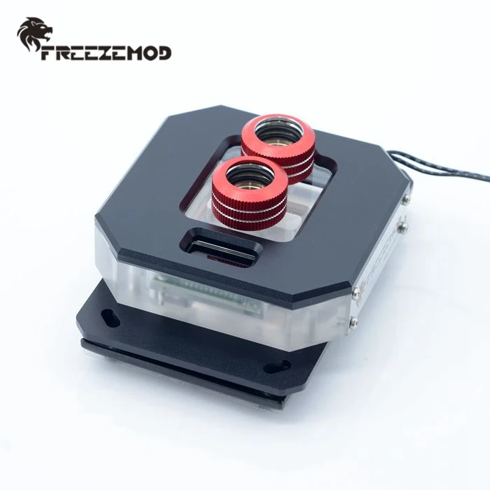 FREEZEMOD computer CPU AMD water cpu cooling block 2020 LCD temperature display VA screen. UPR-2020A