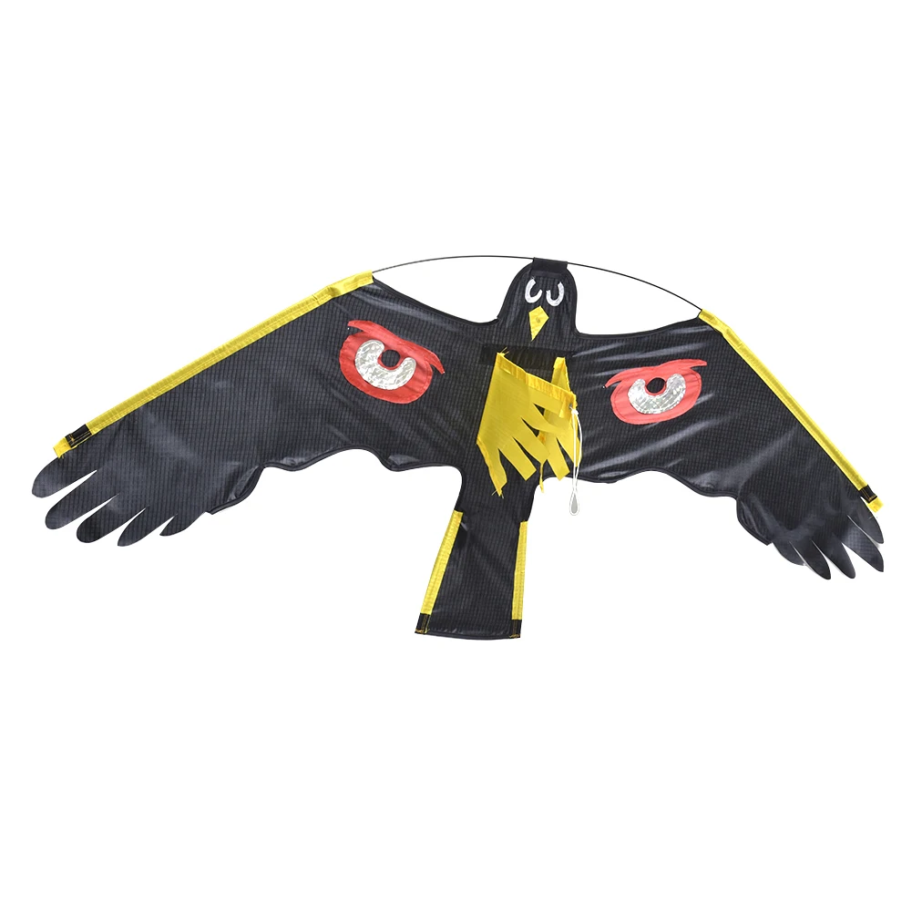 Kite Lifelike Reflective Eye Scarecrow Gardening Bird Scare Kite Reflective Flying Hawks Bird Scarer with Kite String