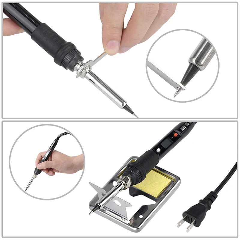 JCD 908S Electric Soldering Iron Kit LCD Digital Welding Pen BGA Soldering Iron Solder Welder Tip Tin Pencil for Home DIY 80W