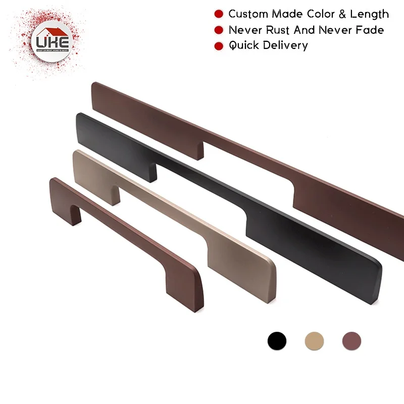 

UKE 1000MM Long Wardrobe Cabinet Long Handles Bronze Color 2021 Most Popular Handle Color