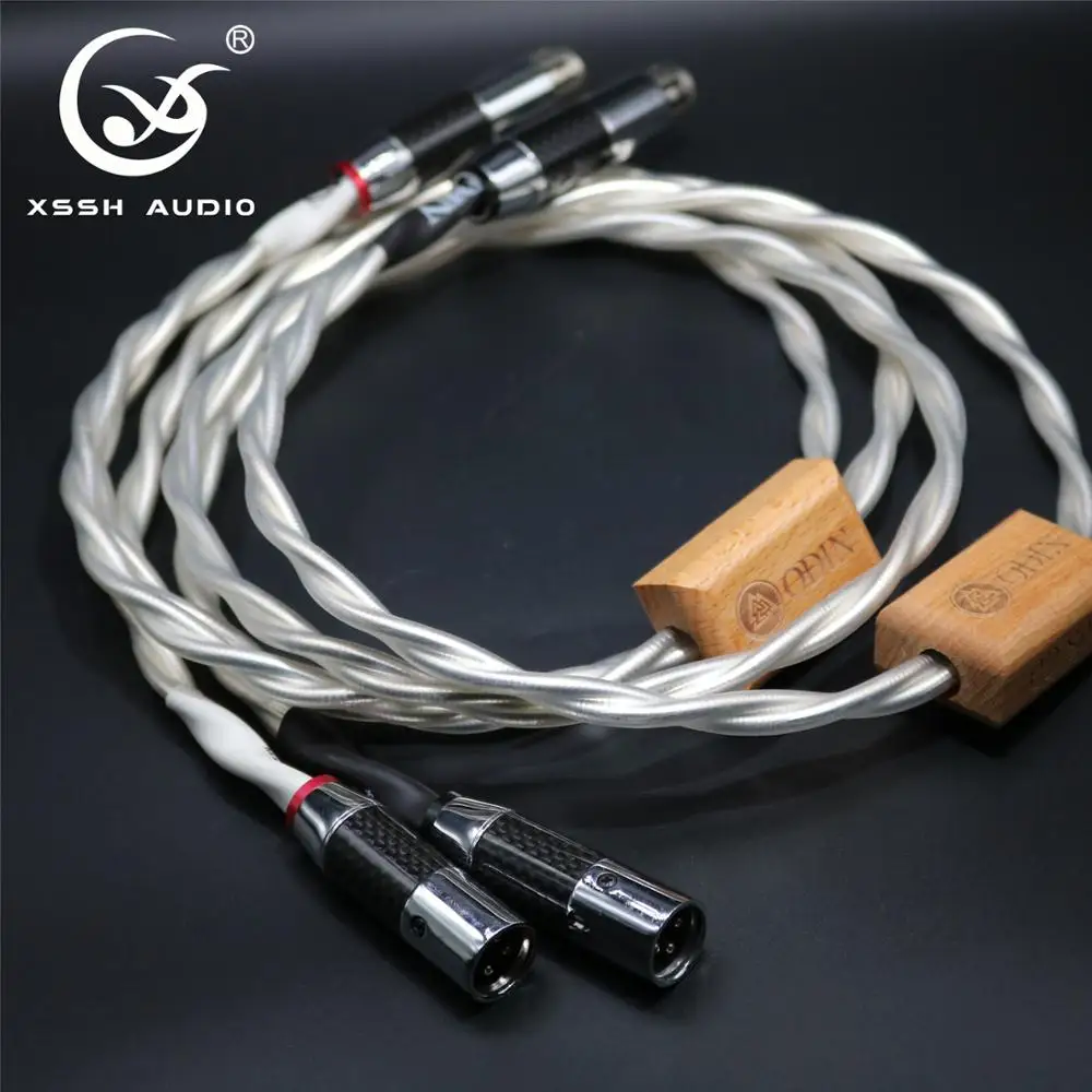 Audio Line Cords XSSH YIVO DIY OEM ODM High Quality ODIN High Purity 3 Pins Female XLR to Male XLR Balanced Line XLR Cables Wire