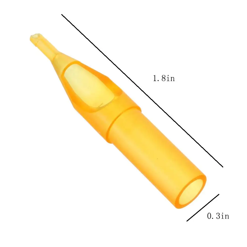 100/50 قطعة فوهات الوشم القابل للتصرف نصائح البلاستيك RT DT FT تعقيم فوهة الوشم الإبر نصائح لآلة الوشم بندقية الإبر