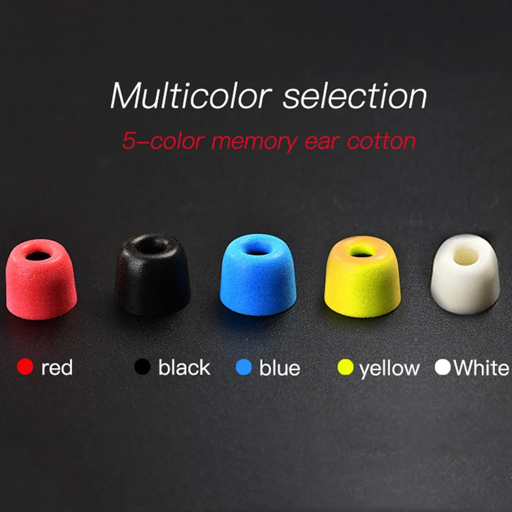 3Pair/Lot(6Pcs)  L/M/S Memory Foam QKZ Earphone Tips Memory Foam Noise Isolating Memory Foam Ear Tips Foam Eartips for KZ QKZ