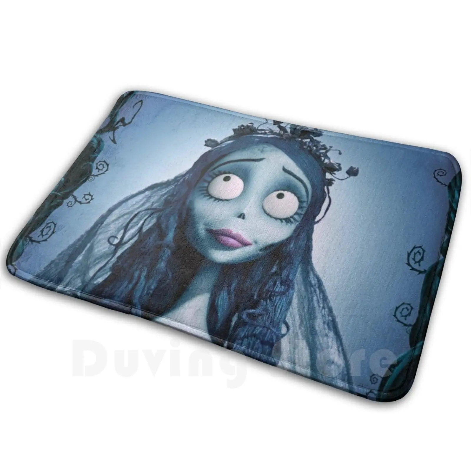 Corpse Bride Soft Non-Slip Mat Rug Carpet Cushion Wes Anderson Movies Cool Hip Hipster Vintage Symmetry Orange Retro