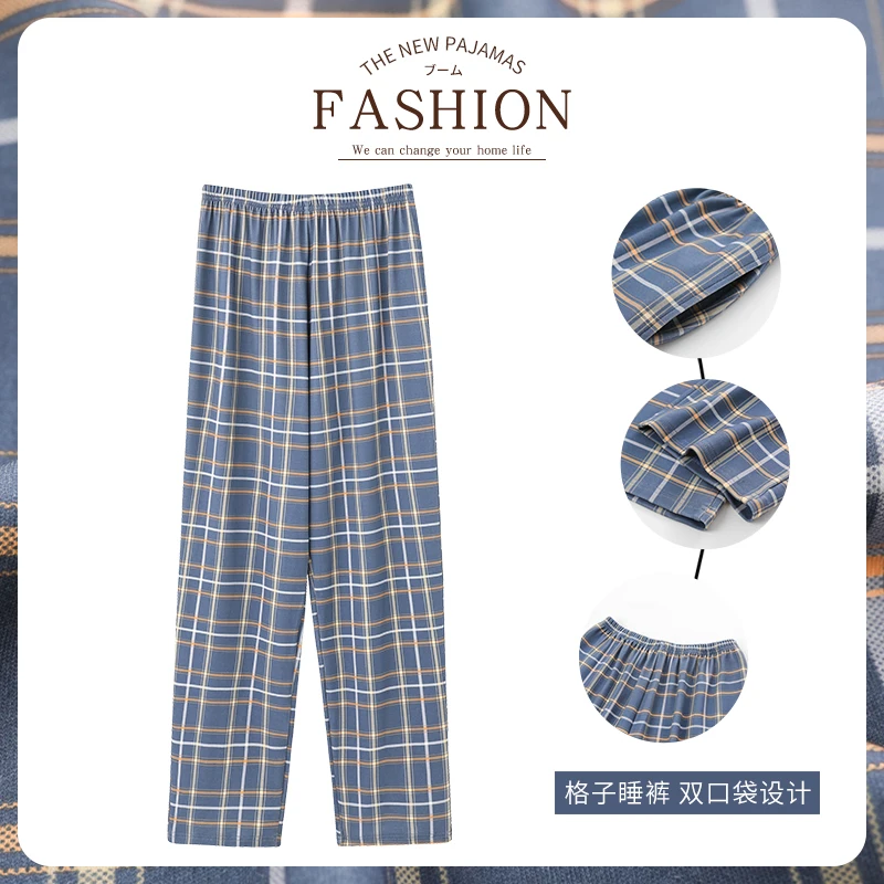 Neue Stil Heißer Verkauf Baumwolle Plaid Pyjama Hosen Für Erwachsene Von Einrichtungs Baumwolle Hosen Baumwolle Pyjama Männer Schlaf Bottom Hause Tragen