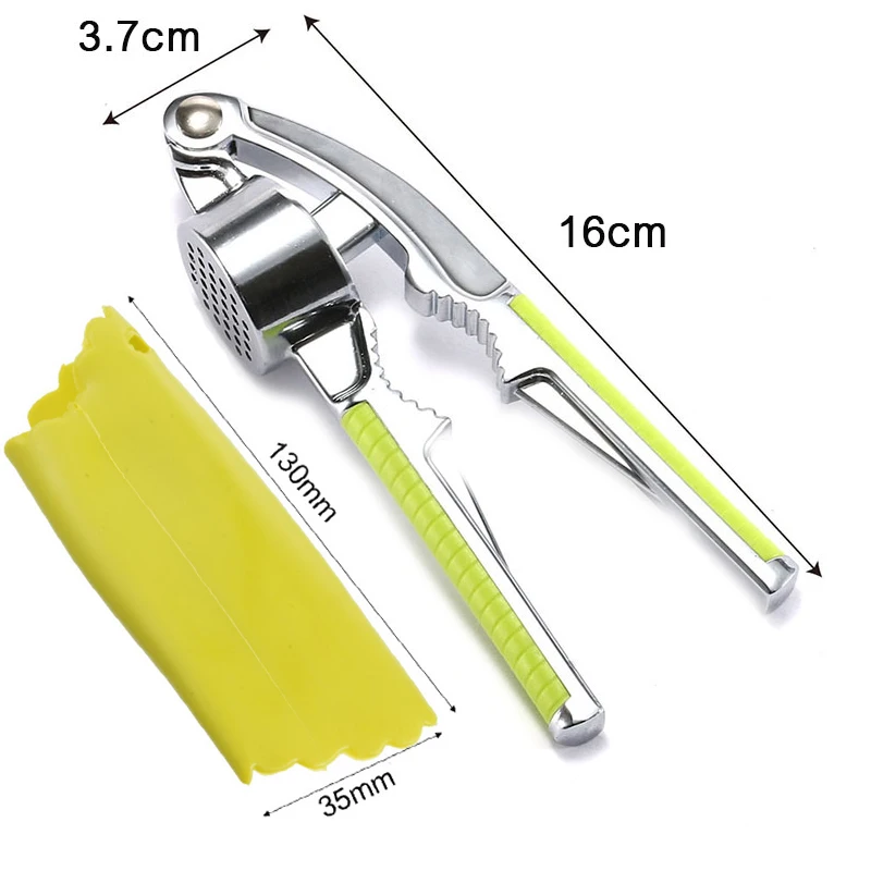 Garlic Press Crusher Ginger Squeezer Vegetables Masher Stainless Steel Handheld Ginger Mincer Kitchen Cooking Tools view 5