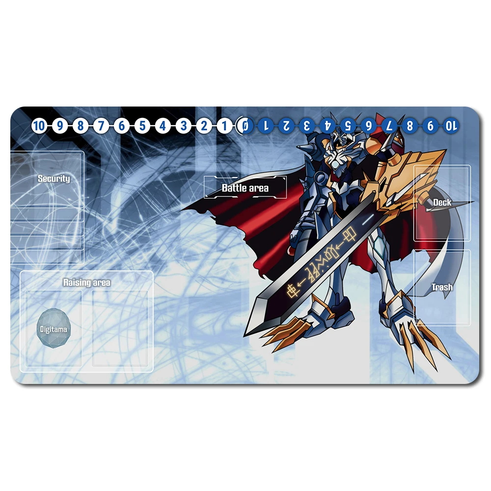 

701877 - Board Game DTCG Playmat Table Mat Size 60X35 cm Mousepad Play Mats Compatible for Digimon TCG CCG RPG