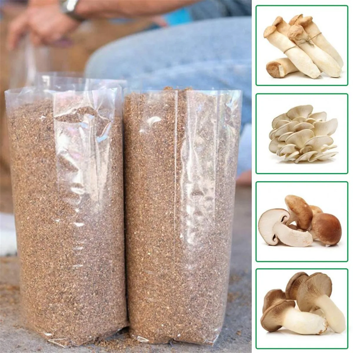 

10/15/30Pcs PVC Mushroom Spawn Grow Bag High Temp Pre Sealable Spawn Bags Container Substrate Grow Seedling Bags Garden Suppli