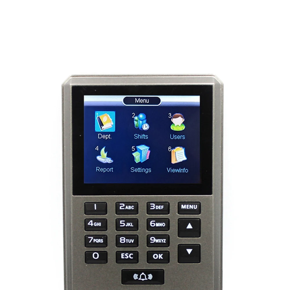 2.4inch Fingerprint Time Attendance Recorder with RFID Keypad TCP/IP USB Employee ID Card Access Control System