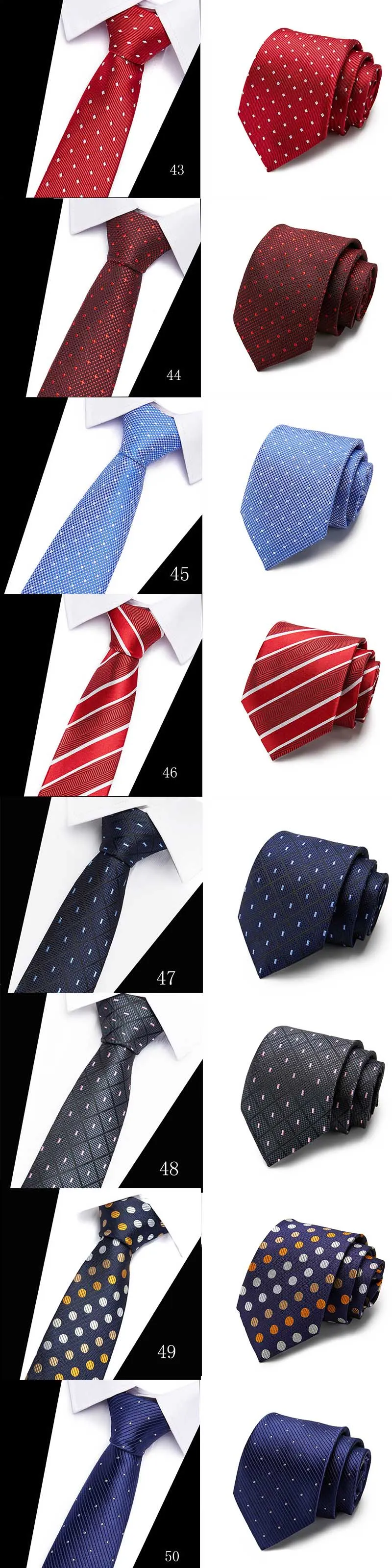 Modische bunte Krawatte für Herren, 7,5 cm, Krawatten für Hochzeit, Urlaub, Party, Arbeitsplatz – Detail 4