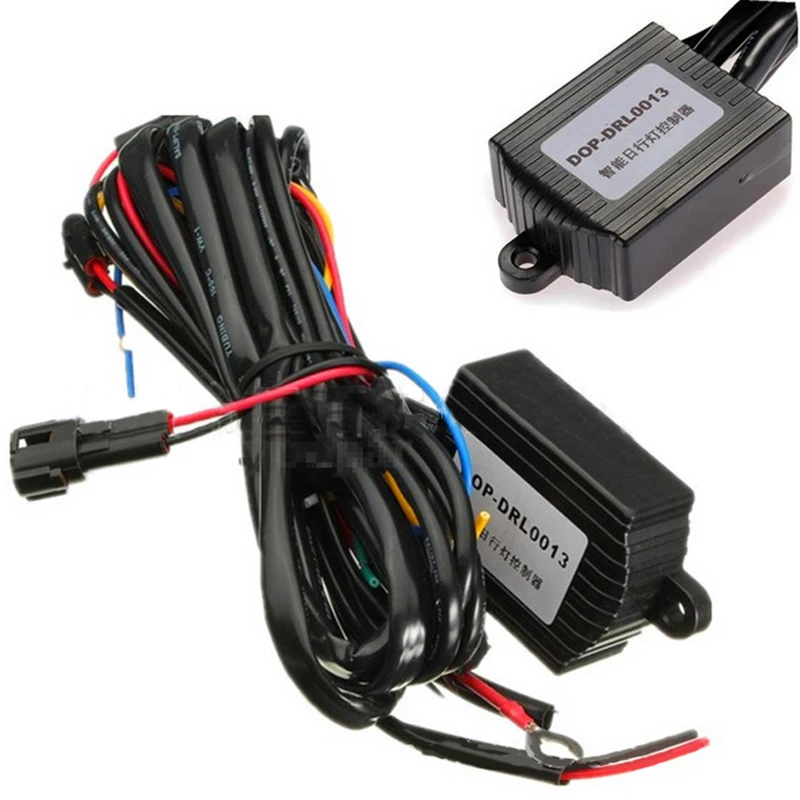 DRL Daytime Running Light Controller Switch Harness Auto Dimmer Dimming Relay