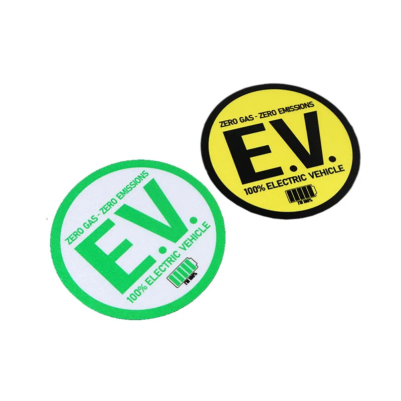 

14.5cm for Environmental Protection Funny Zero Gas Emissions 100% Electric Energy Vehicle Auto Car Styling Sticker Decals