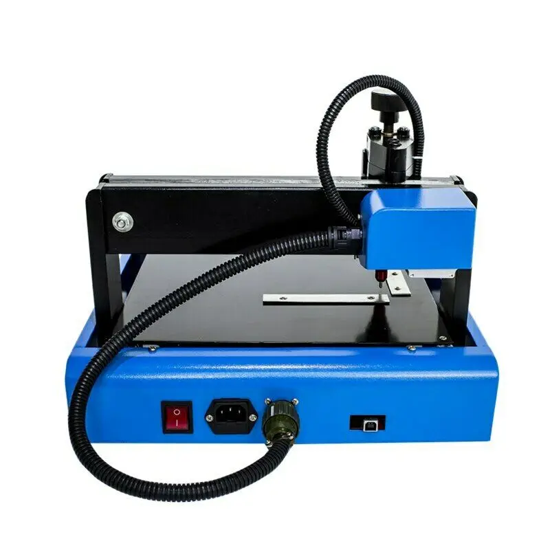 CNC 2015 Stainless Steel Metal Printer Nameplate Cutting Plotter 3020 Code Electric Marking Engraving Machine 300*200mm