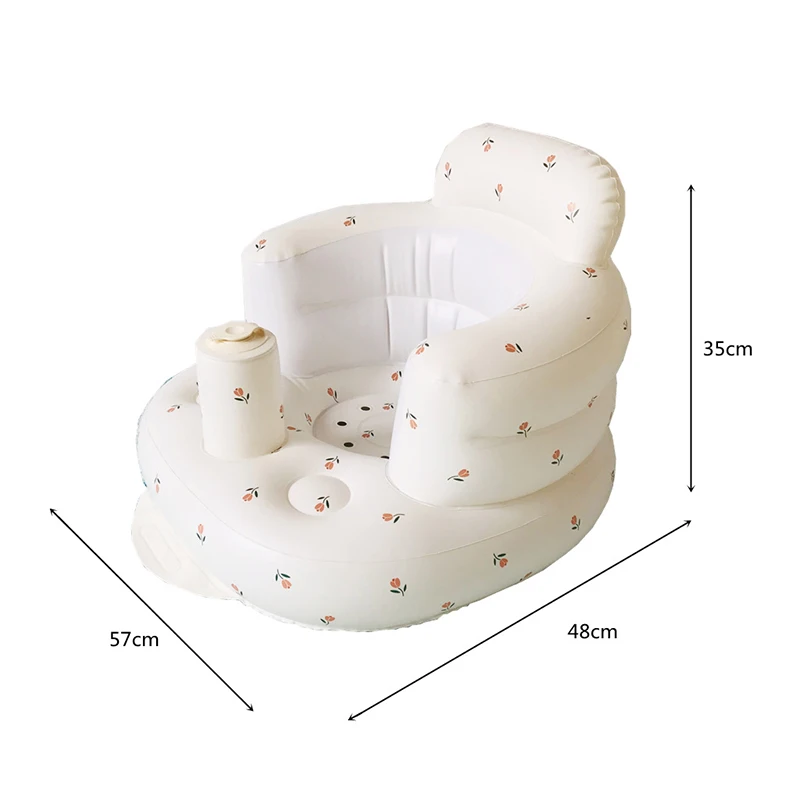 Baby Inflatable Sofa Children Picnic Travel Stool Portable Bath Chair PVC Baby's Feeding Seat Infant Pool Toys Photography Props