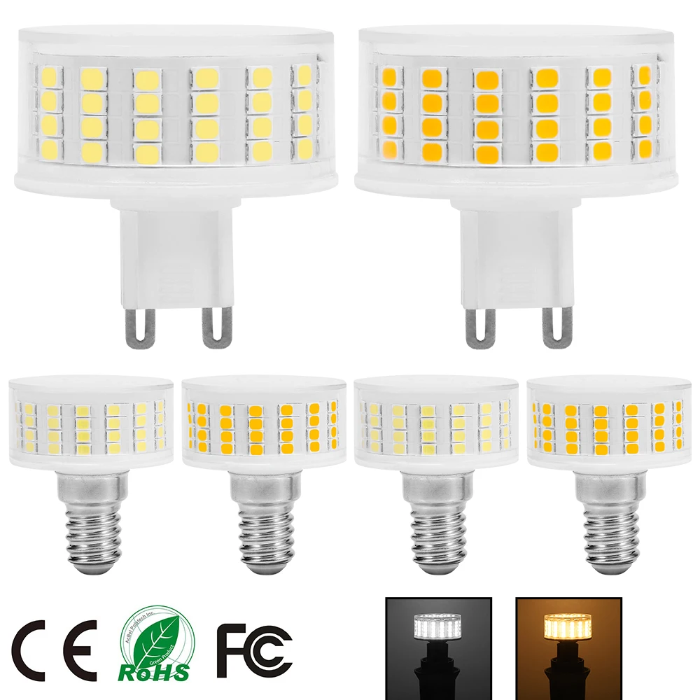 G9 E14 Led-lampe 5W 9W AC 220V SMD2835 Kein Flimmern Licht 800LM Dimmbare Kronleuchter Lampe Ersetzen 100W Halogen Beleuchtung bombilla