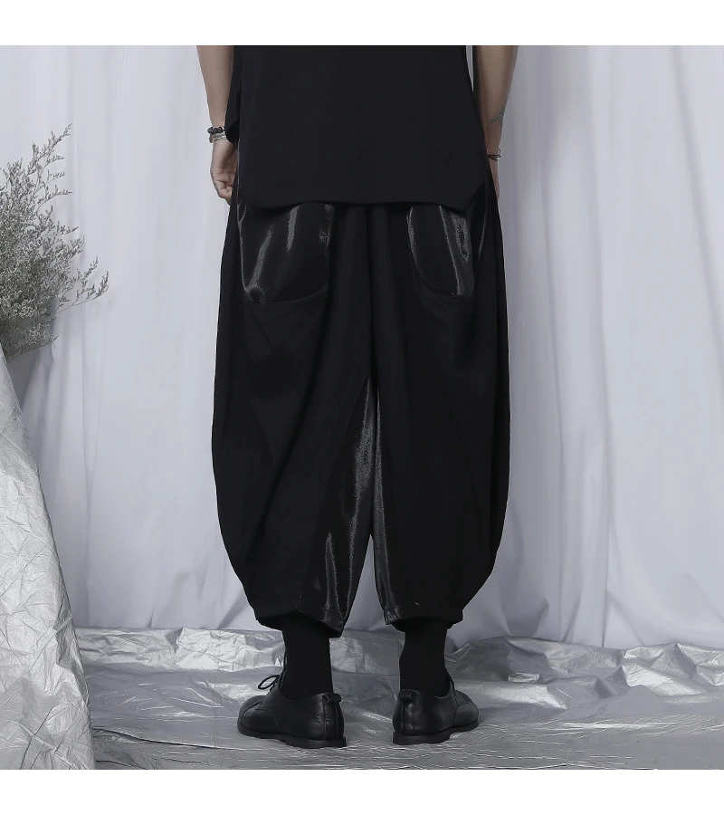 Summer Pants Men's Loose Wide Leg Pants Spring And Summer New Large Casual Three-Dimensional Tailoring Hougong Pants Men's