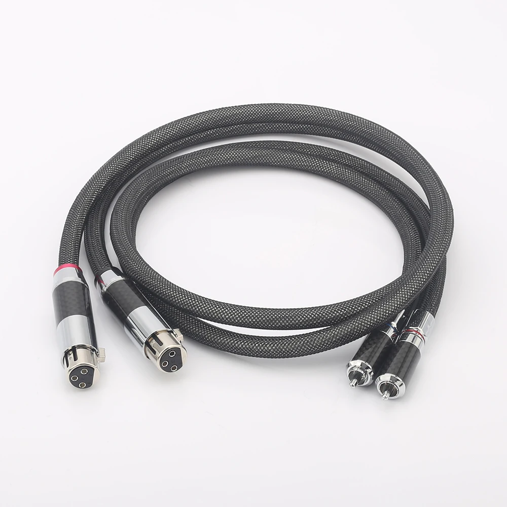 

High Quality Audiocrast Silver Plated RCA TO XLR Female Audio Interconnect Cable HIFI