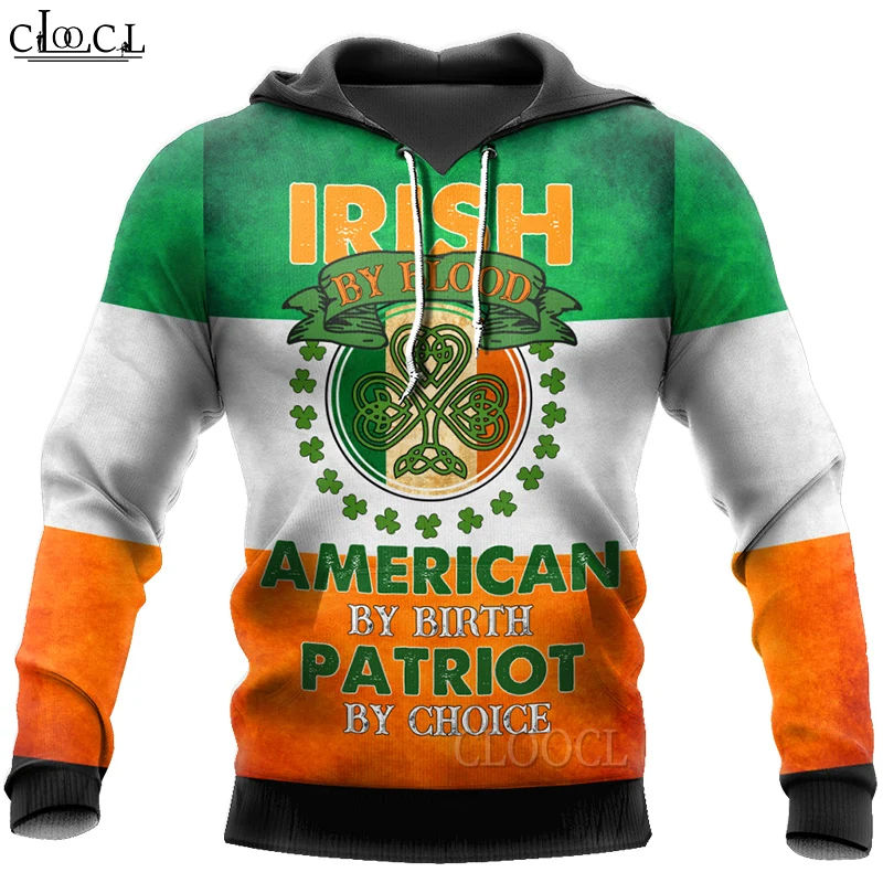 

HX Newest Popular St Patrick's Day Irish Hoodie Men Women Sweatshirts 3D Print Fashion Harajuku Casual Tracksuit Drop Shipping