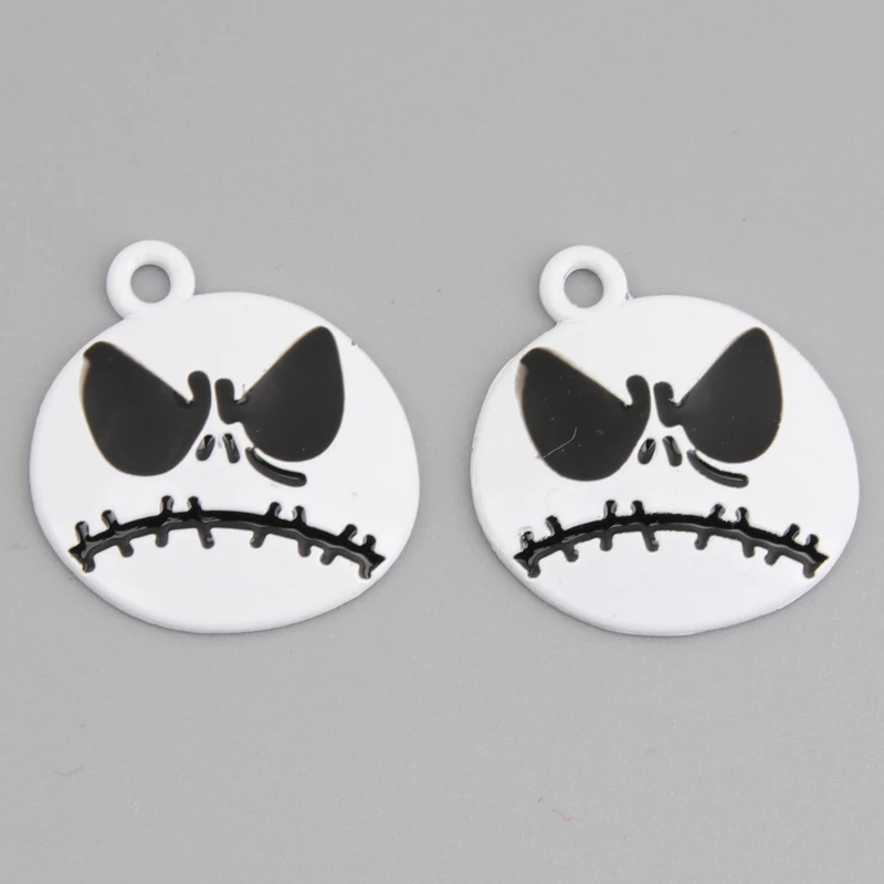 10pcs Enamel Grave Ghost Pumpkin Bat Vampire Charms Halloween Pendant Party Gifts For DIY Jewelry Making Handcrafted Accessories