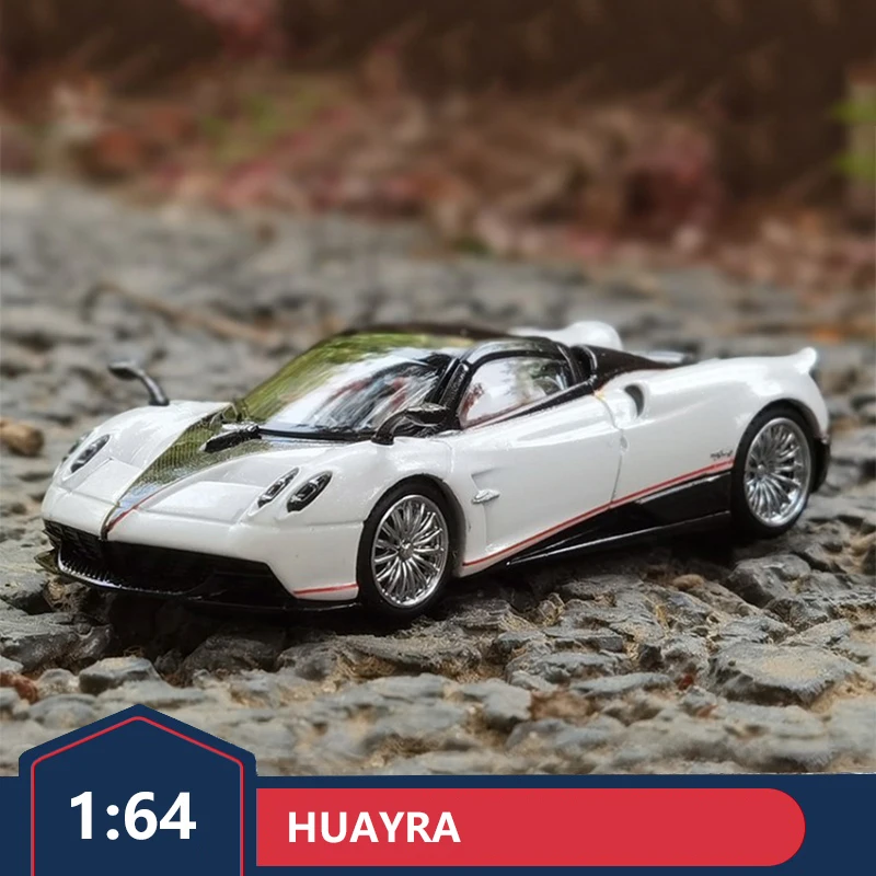 LCD 1:64 Pagani Huaya Huayra BC version of Fengshen sports car convertible with top cover alloy car model