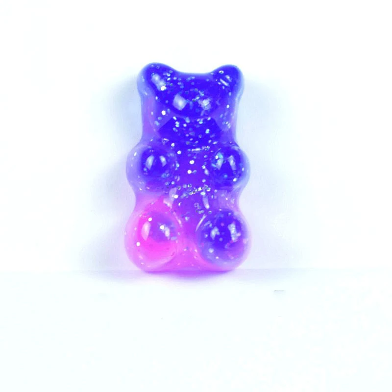 20 teile/los Mini Harz Gummibärchen Flatback Cabochon Gradienten Glitter Weihnachten Applique Ornament Handwerk DIY Ohrring Zubehör – Detail 11
