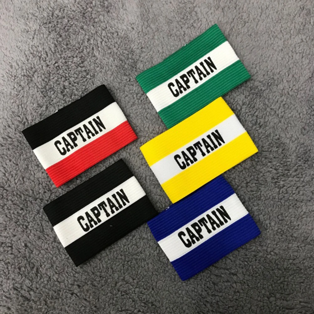 1PCS Coloful Football Soccer Captain Armband Breathable Soccer Arm Band Leader Match For Football Training Supplies