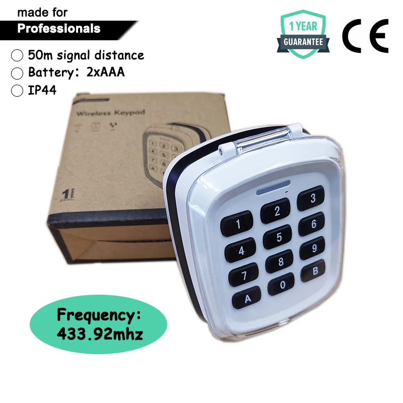 

433.92MHZ Access Control password Wireless Keypad garage door opener gate opener transmitter