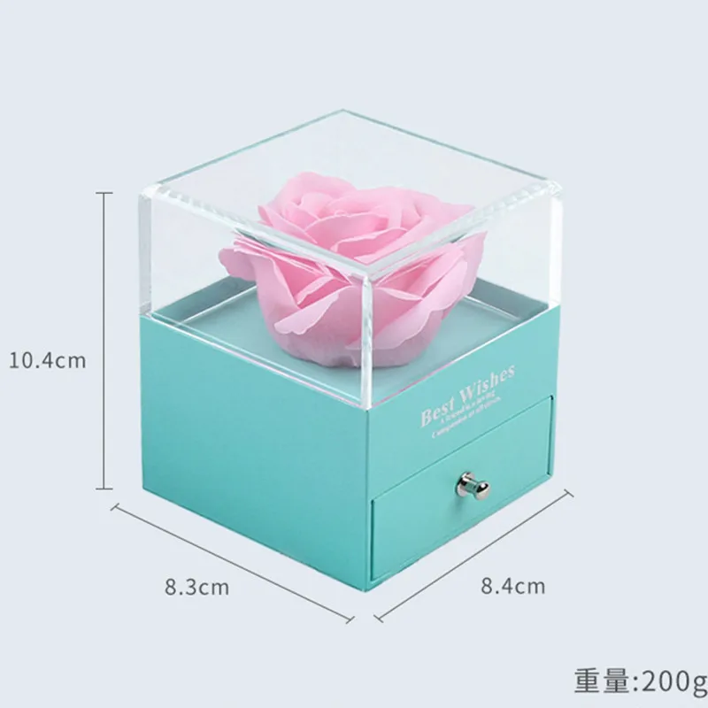 Wrapping Gift Case Gift Box Foldable Flower Box Living Room Wedding Portable Beautiful jewelry box With the bag