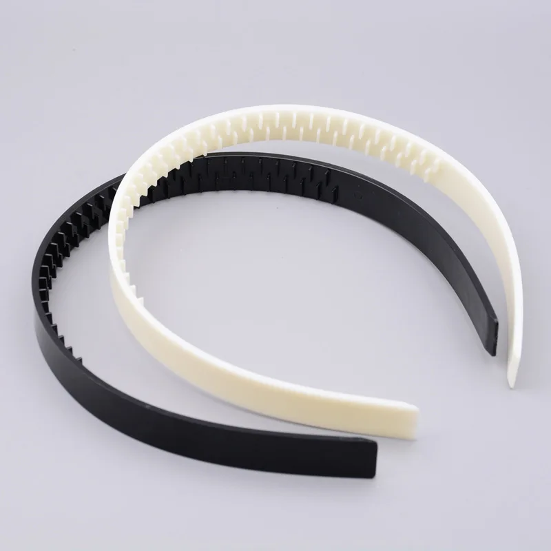 5pcs/lot 1/1.5cm Width ABS Plastic Headbands Base Anti-slip Blank Hairbands Bezel DIY Girls Headbands Hair Head Band Hoops