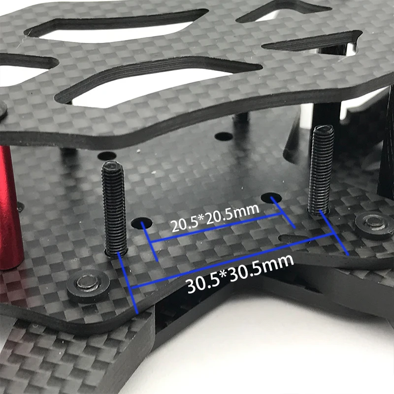 Marco de cuadricóptero de fibra de carbono, 5 pulgadas, 225mm, distancia entre ejes, 5,5mm, brazo para RC, FPV, Freestyle, modelos de Dron de carreras, parte