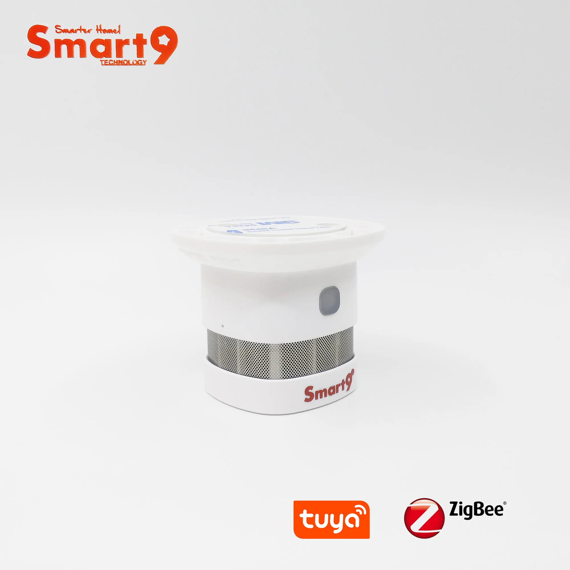 Smart9 ZigBee Smoke Detector Working with TuYa ZigBee Hub, Fire Alarm Sensor with Battery Powered, Alarm to Smart Life App