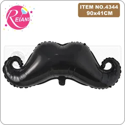 Big Little Man Baby Shower Decorations Balloons Mustache Shape Ball Halloween Black Beard Christmas Balloon Kids Toys Supplies